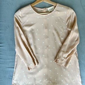 Sezane silk Warren blouse XS